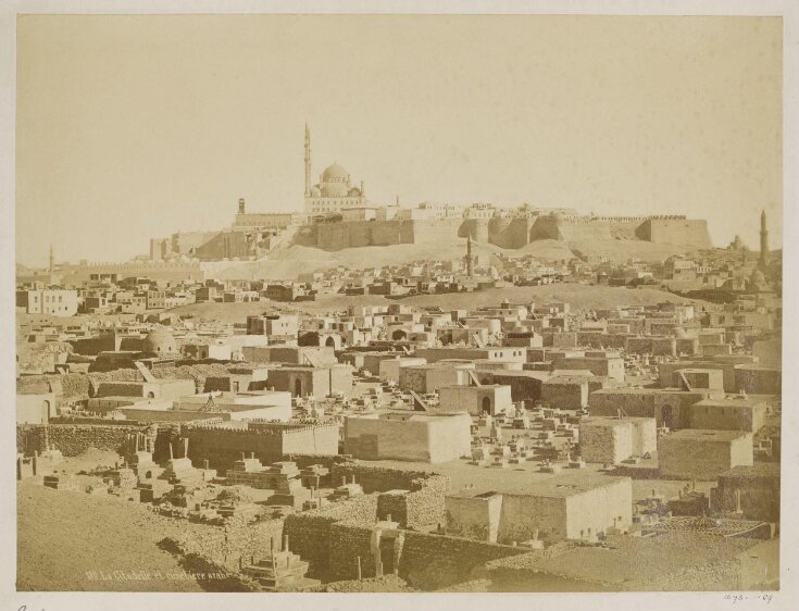 The Citadel and the mosque of Muhammad Ali Pasha seen from the South Cemetery, Cairo top image