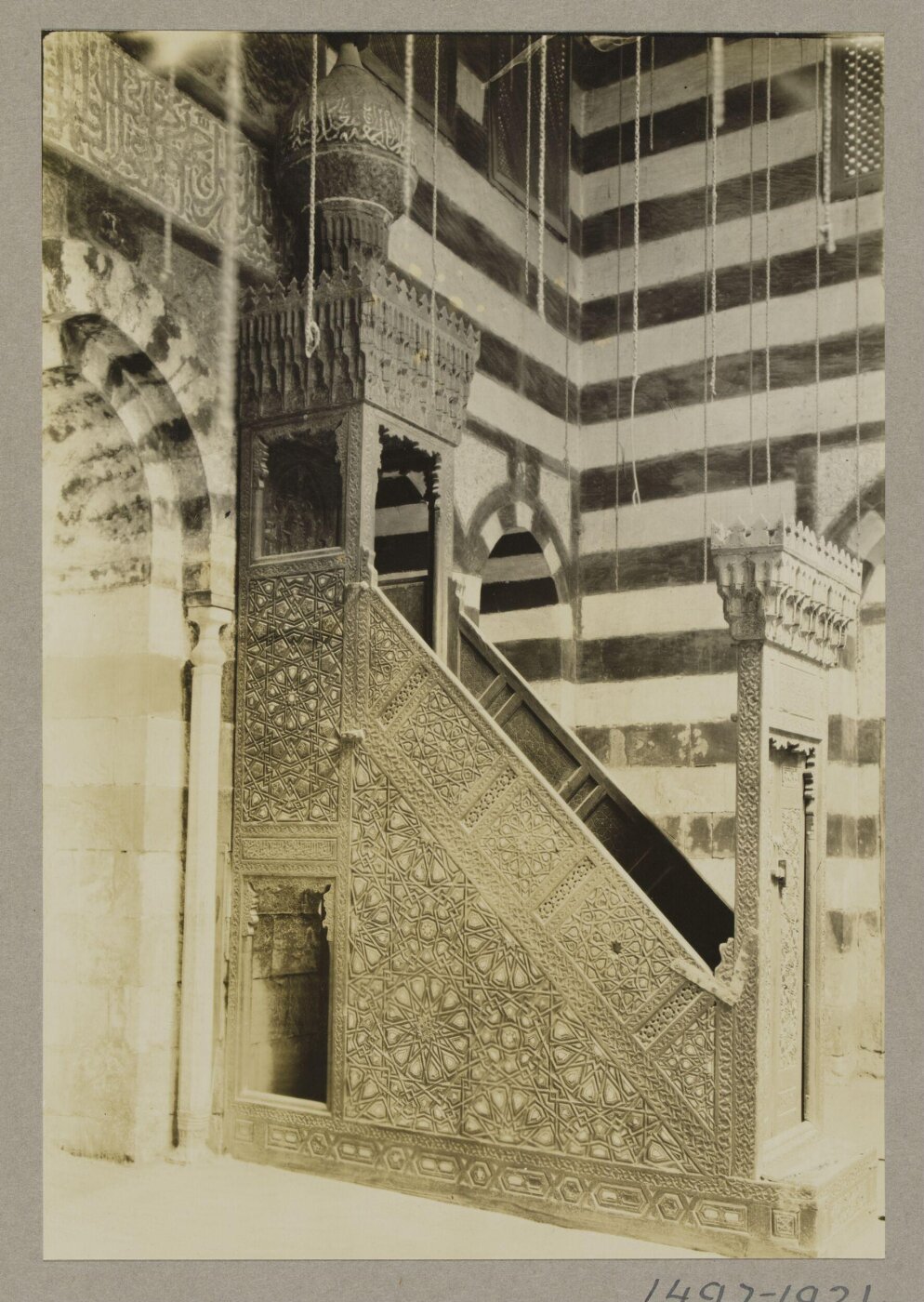 K.A.C. Creswell, The minbar of the Mosque of Mamluk Amir Azbak al-Yusufi, Cairo