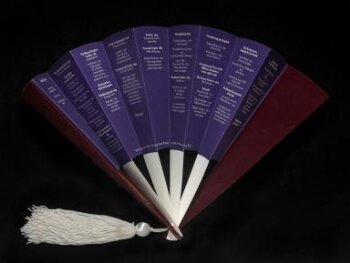 Souvenir paper fan, commemorating a gala evening at Covent Garden 