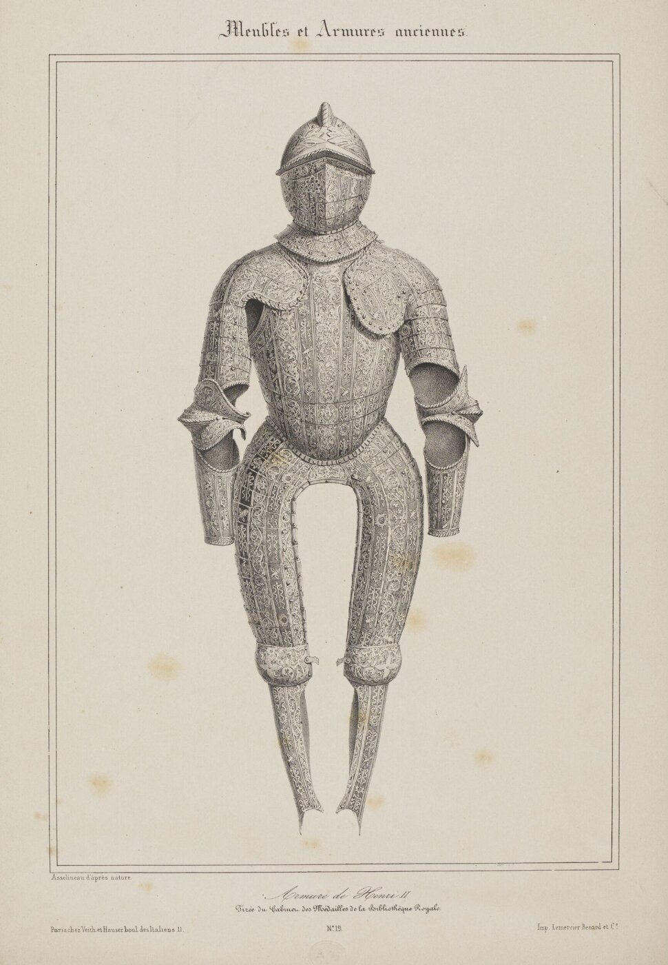 Asselineau, Armes et Armures, Meubles, etc., du Moyen-Age et de la Renaissance