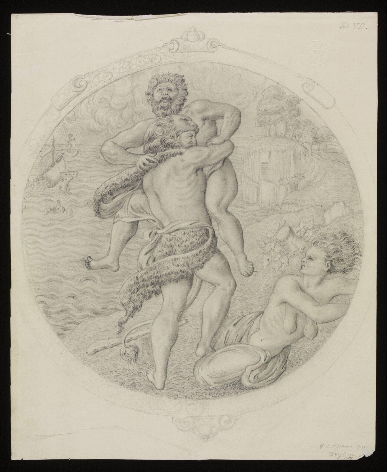 Drawing, F.G. Assmann, c. early 19th century