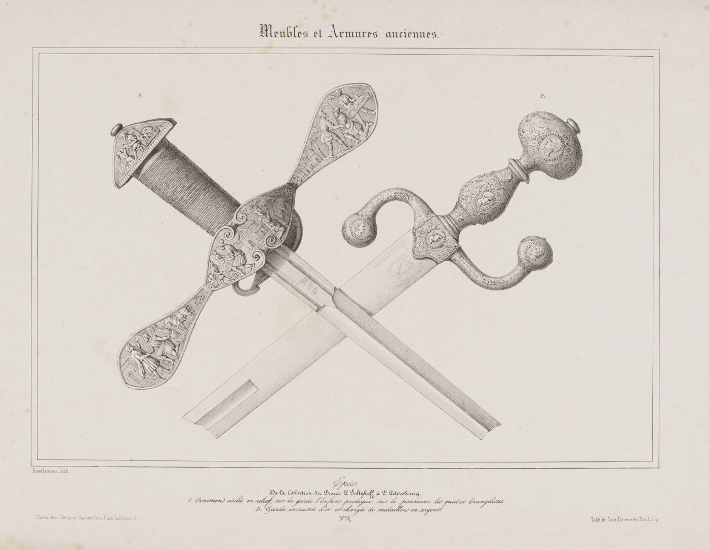 Asselineau, Armes et Armures, Meubles, etc., du Moyen-Age et de la Renaissance