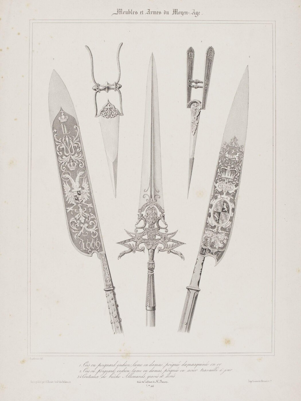 Asselineau, Armes et Armures, Meubles, etc., du Moyen-Age et de la Renaissance