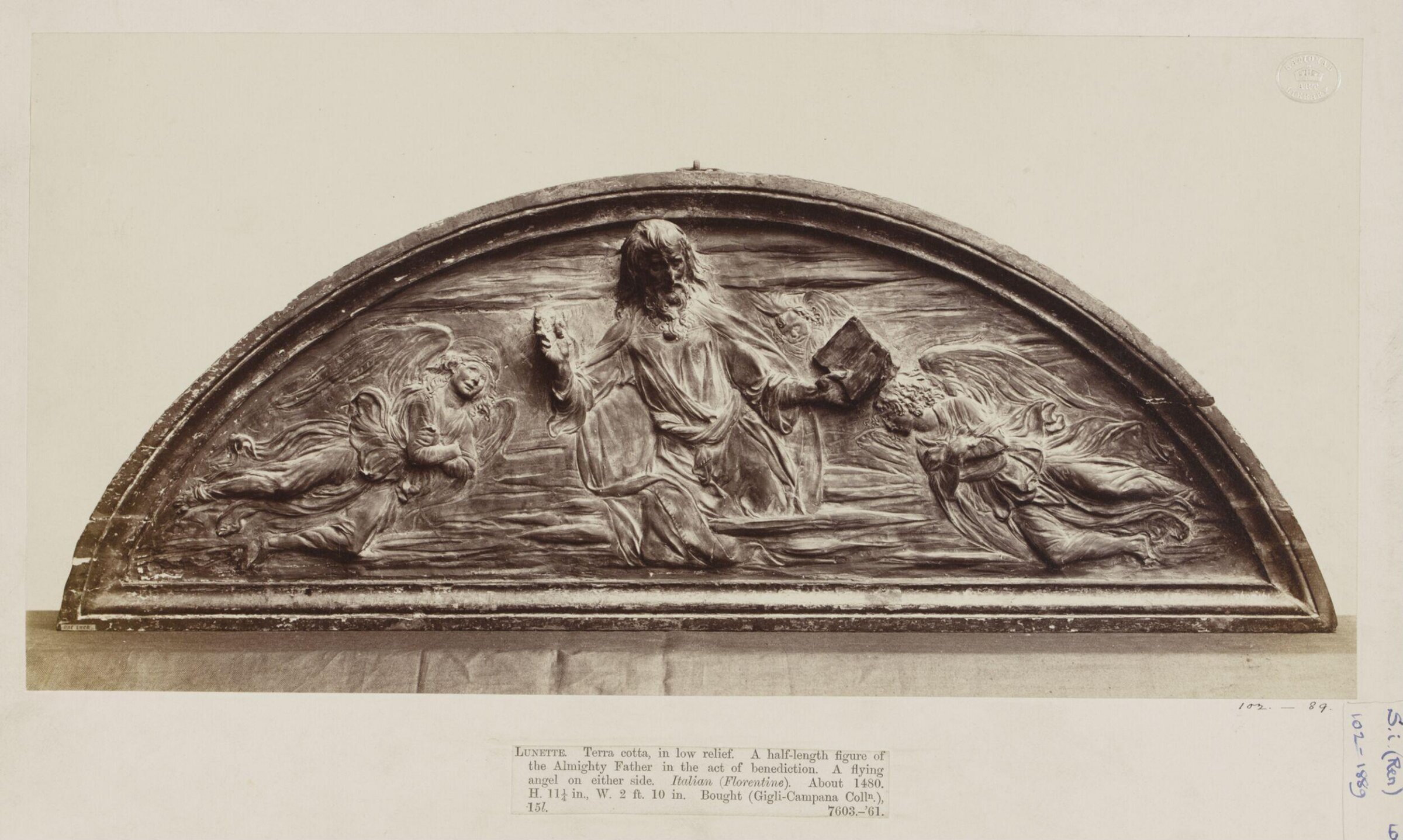 God the Father between two Angels, last quarter of 15th century