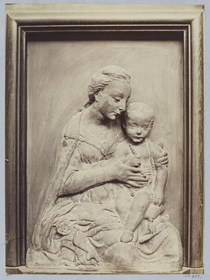 Bas-relief Virgin and Child in terra cotta of the school of Ghiberti top image