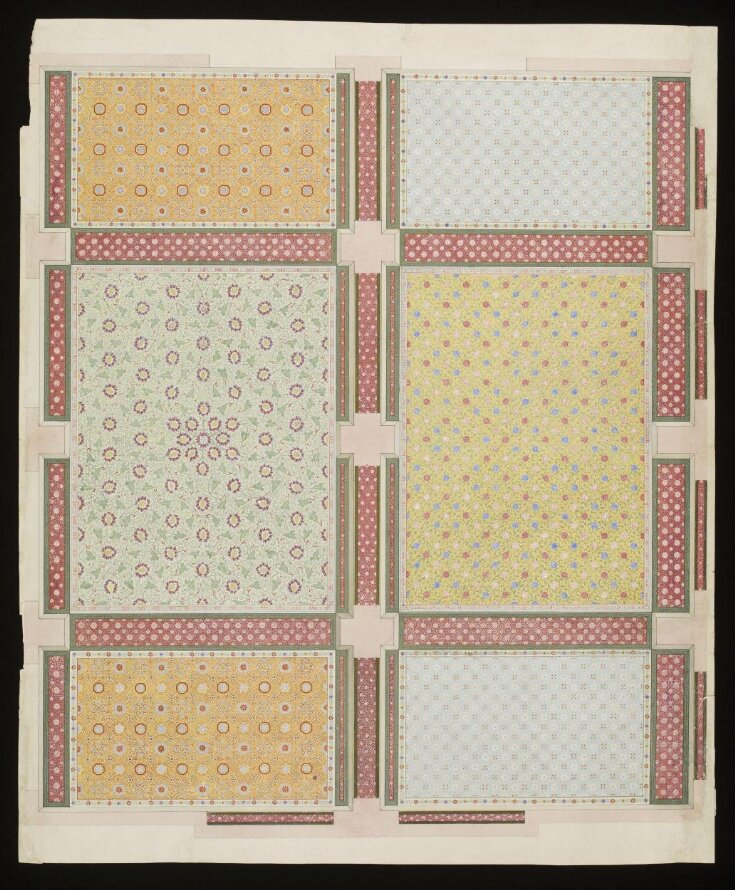 Design for ceiling decoration of Rooms 34 and 35, Victoria and Albert Museum. top image