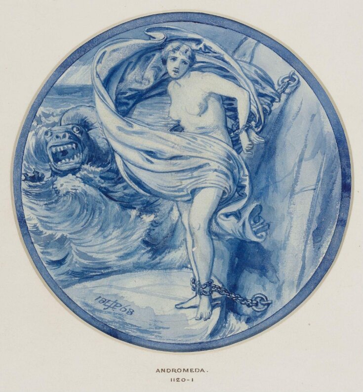 'Andromeda' tile design for the Grill Room, South Kensington Museum top image