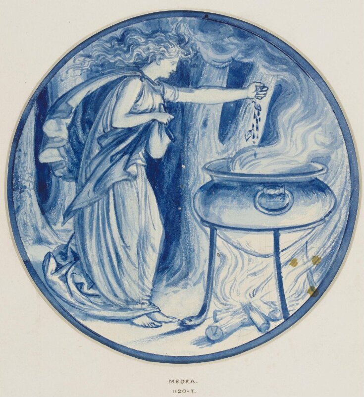 'Medea' tile design for the Grill Room, South Kensington Museum top image