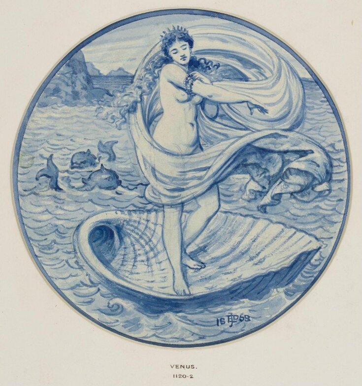 'Venus' tile design for the Grill Room, South Kensington Museum top image