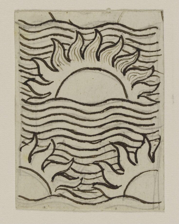 Design for metalwork decoration for fireplace in V&A Grill Room top image