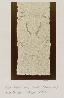 Lappet, Mechlin Lace, Flemish, 17th century