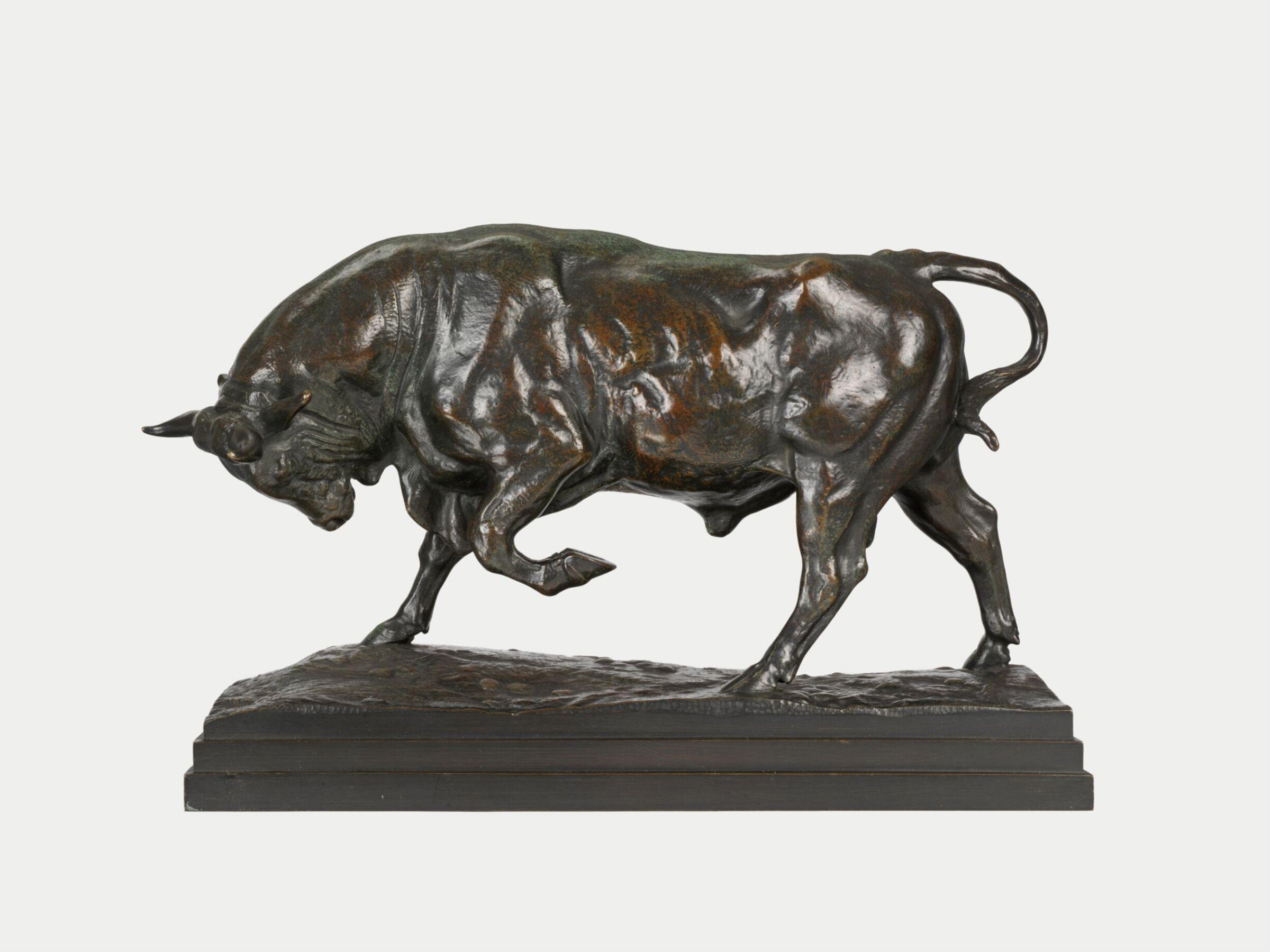 Raging Bull (Bull on the defensive), Ferdinand Barbedienne, ca. 1841