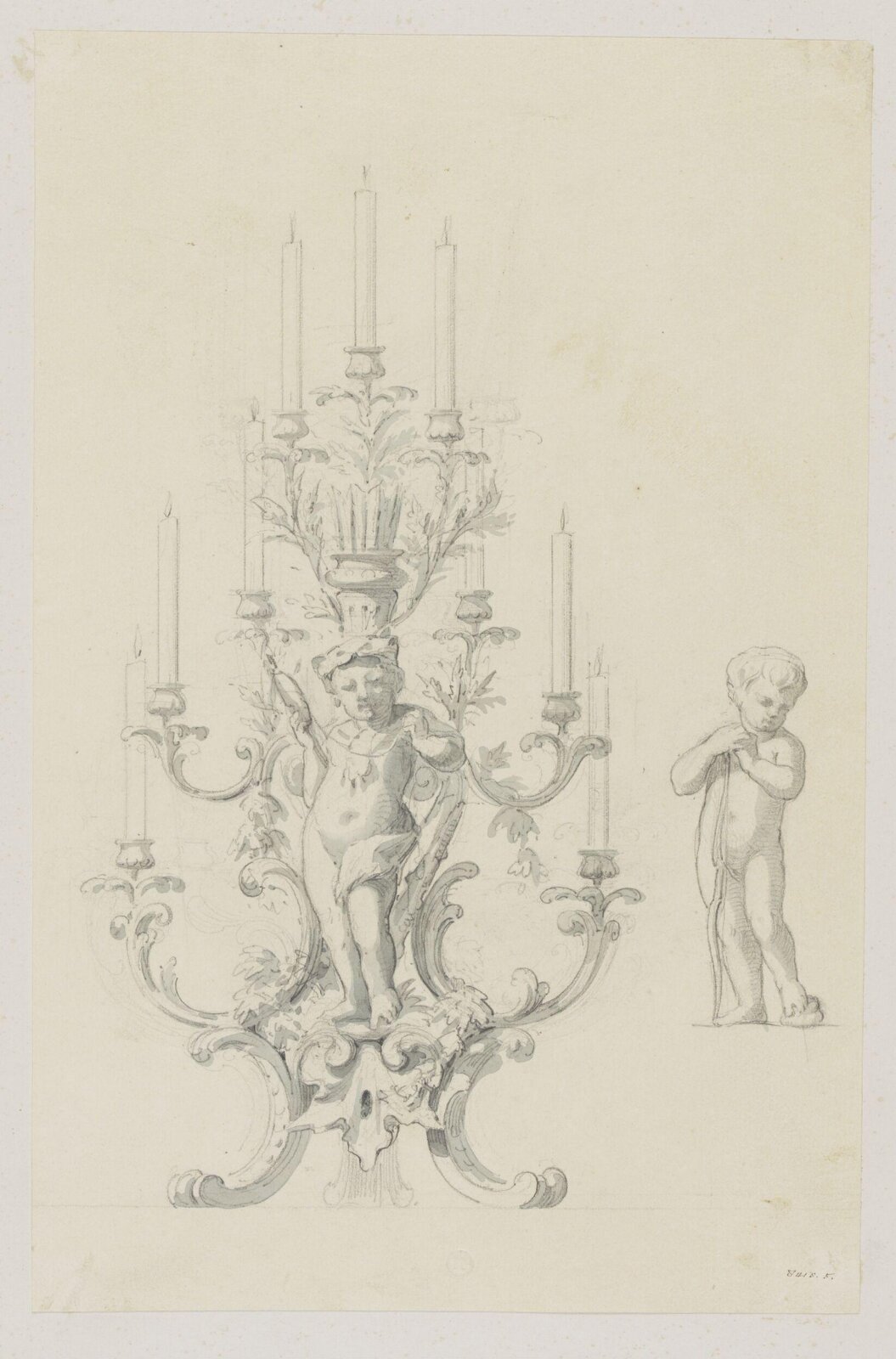Drawing, Eugene Vittoz, mid 19th century