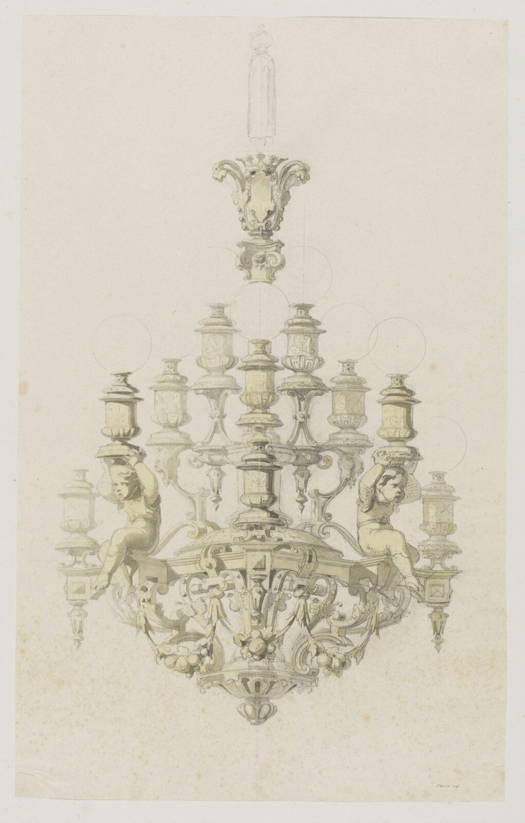 Drawing, Eugene Vittoz, mid 19th century