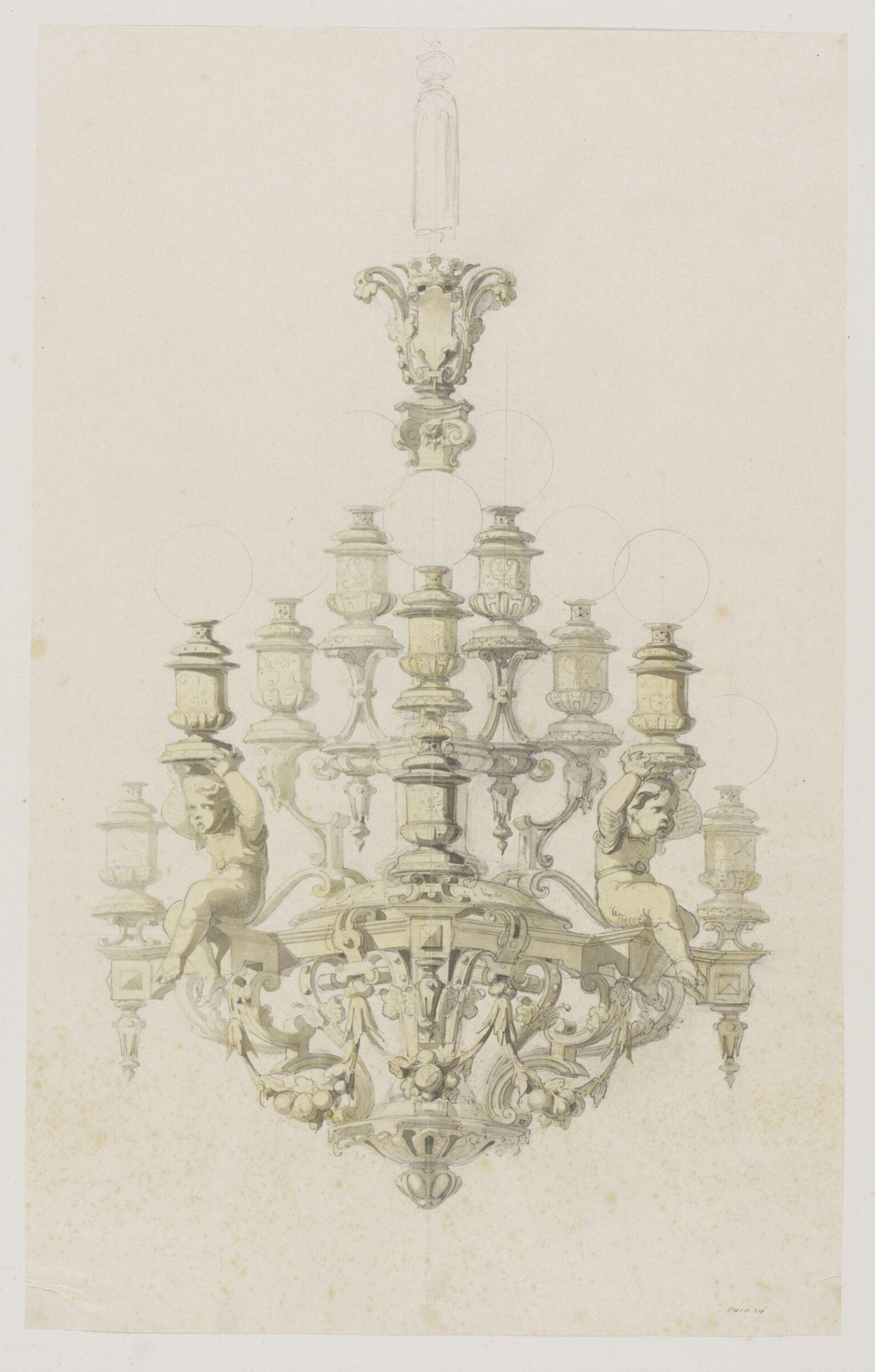 Drawing, Eugene Vittoz, mid 19th century
