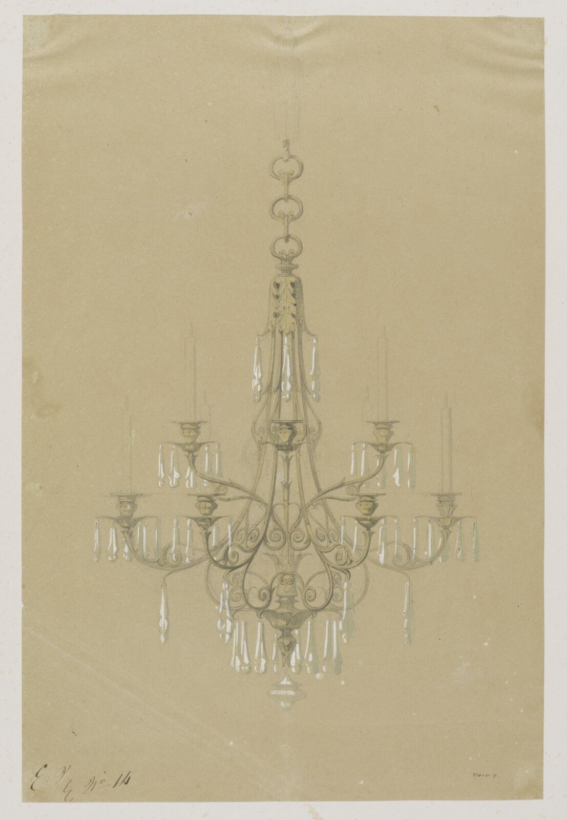 Drawing, Eugene Vittoz, mid 19th century
