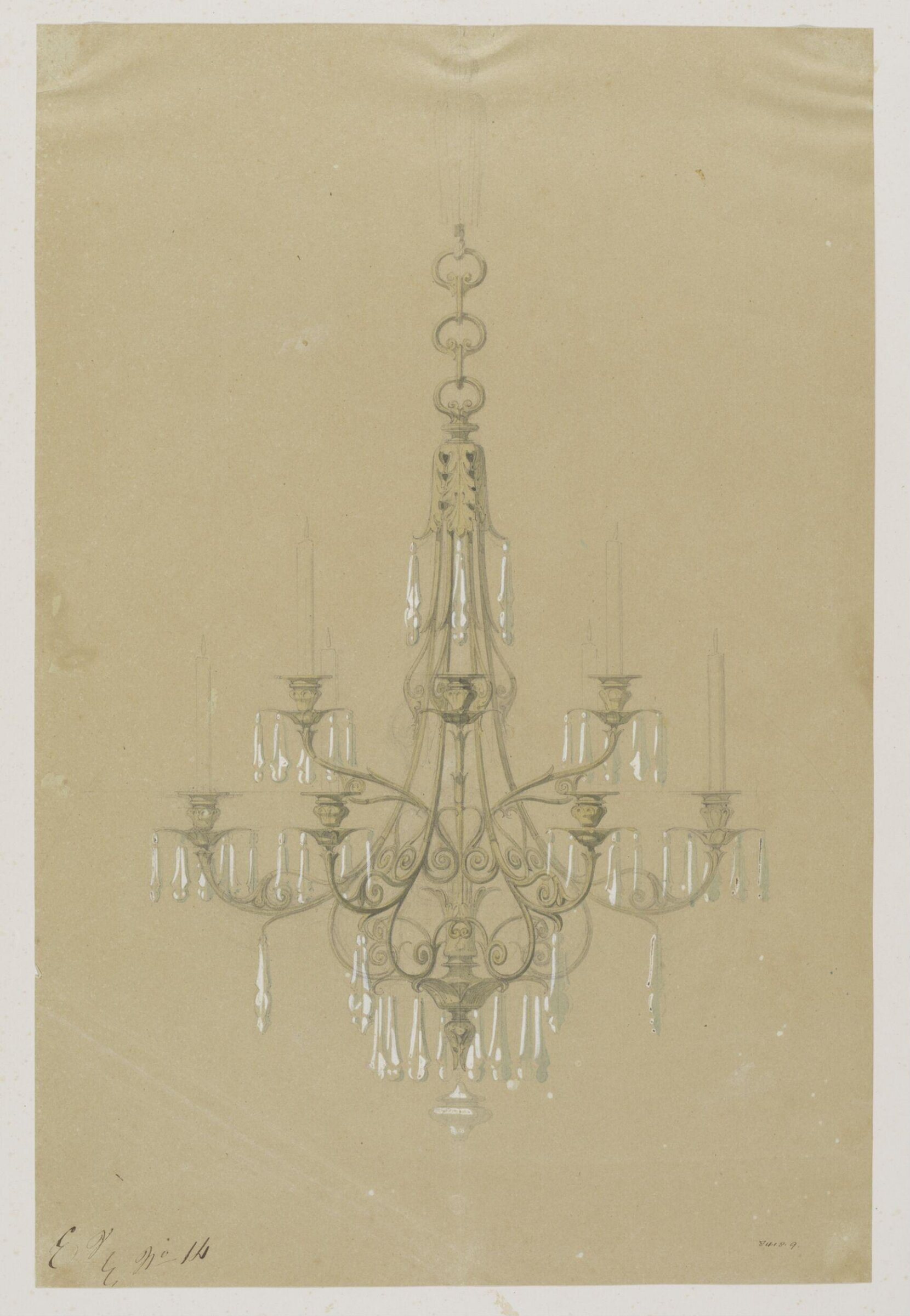 Drawing, Eugene Vittoz, mid 19th century