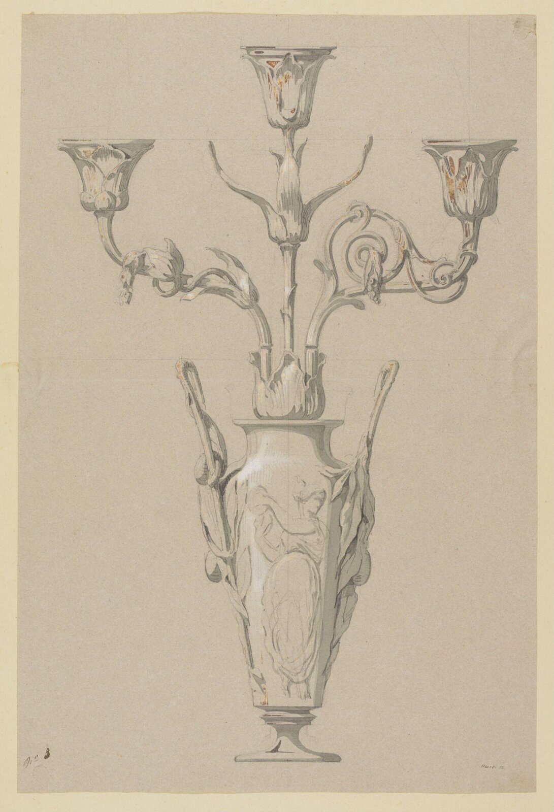 Drawing, Eugene Vittoz, mid 19th century