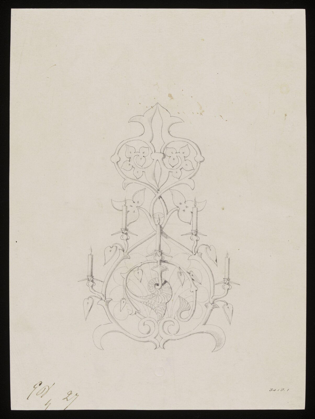 Drawing, Eugene Vittoz, mid 19th century