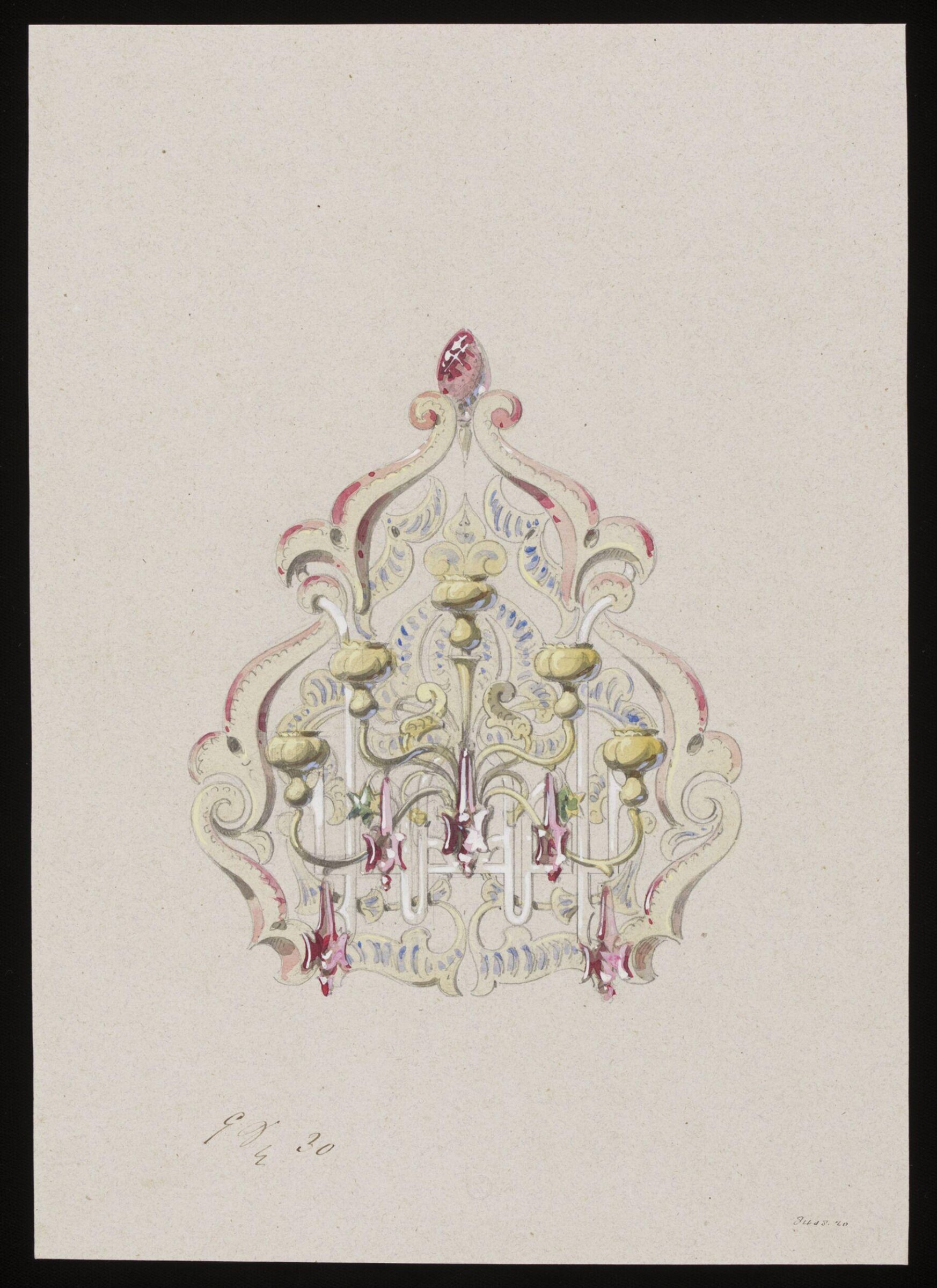 Drawing, Eugene Vittoz, mid 19th century