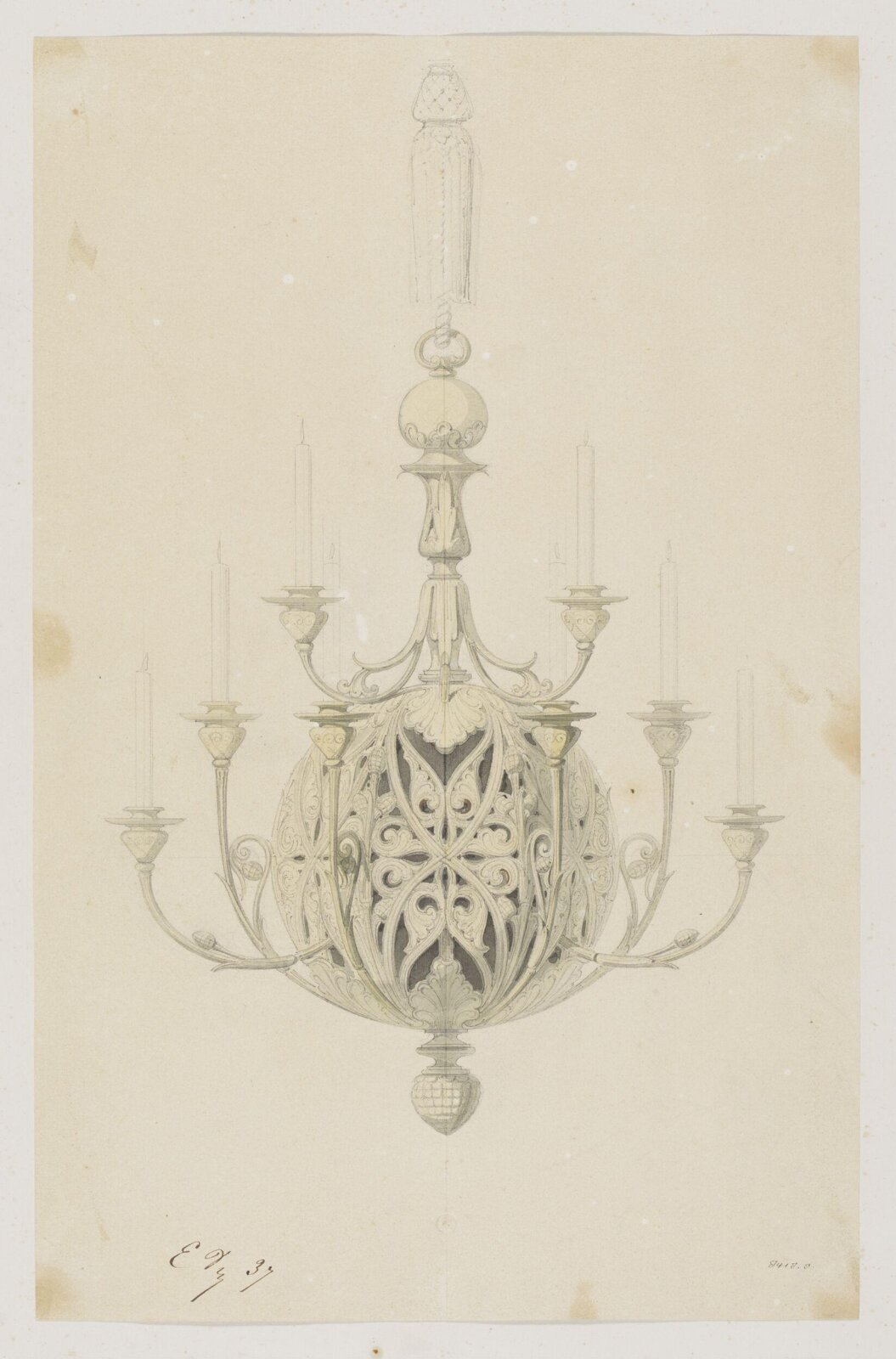 Drawing, Eugene Vittoz, mid 19th century