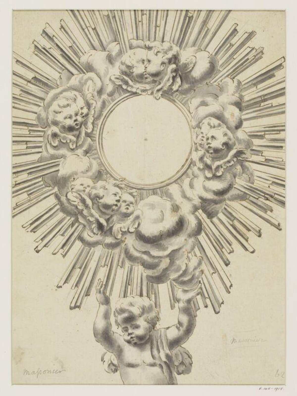 Drawing, Juste-Aurèle Meissonnier, c. early 18th century