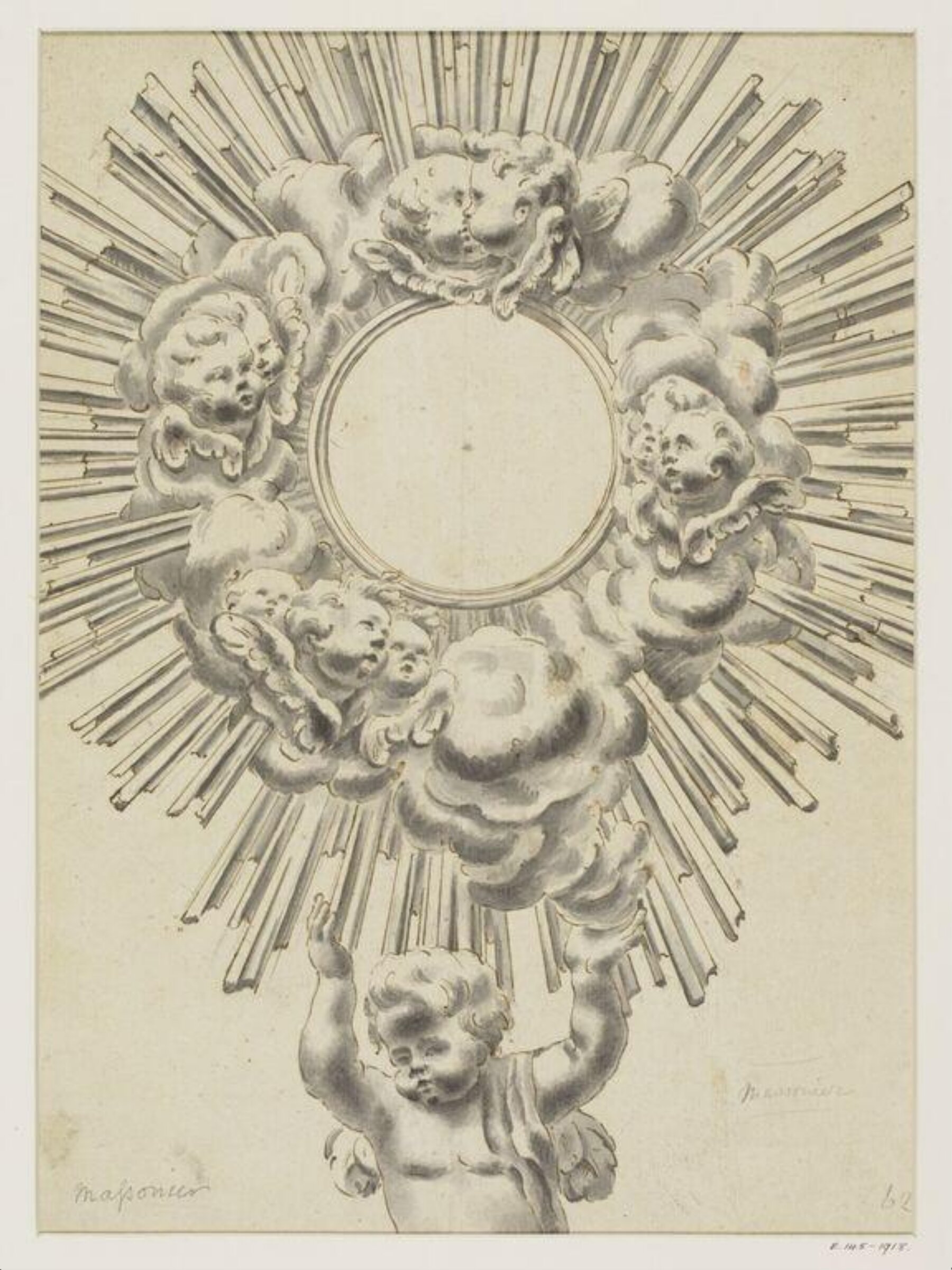 Drawing, Juste-Aurèle Meissonnier, c. early 18th century