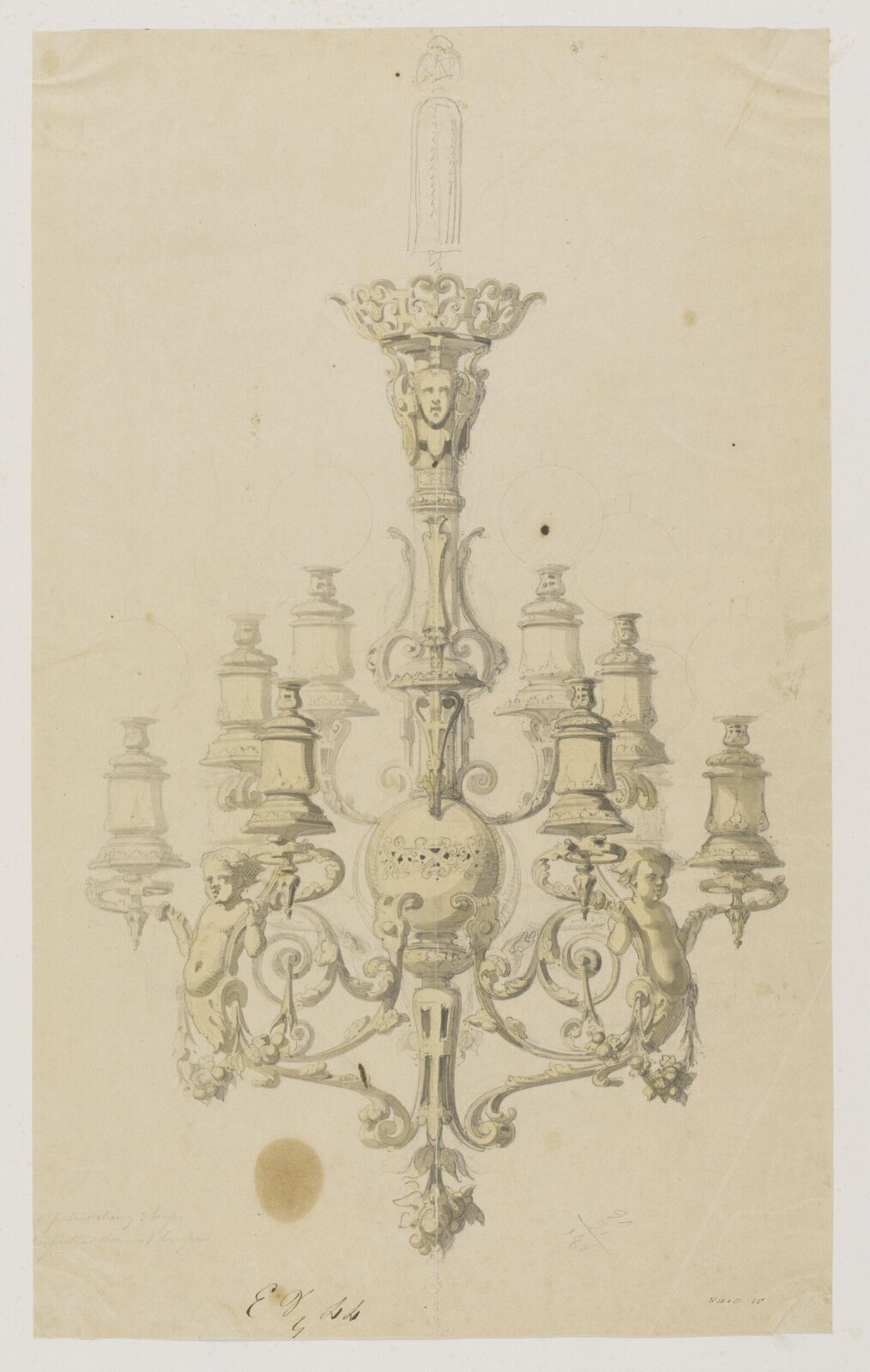 Drawing, Eugene Vittoz, mid 19th century