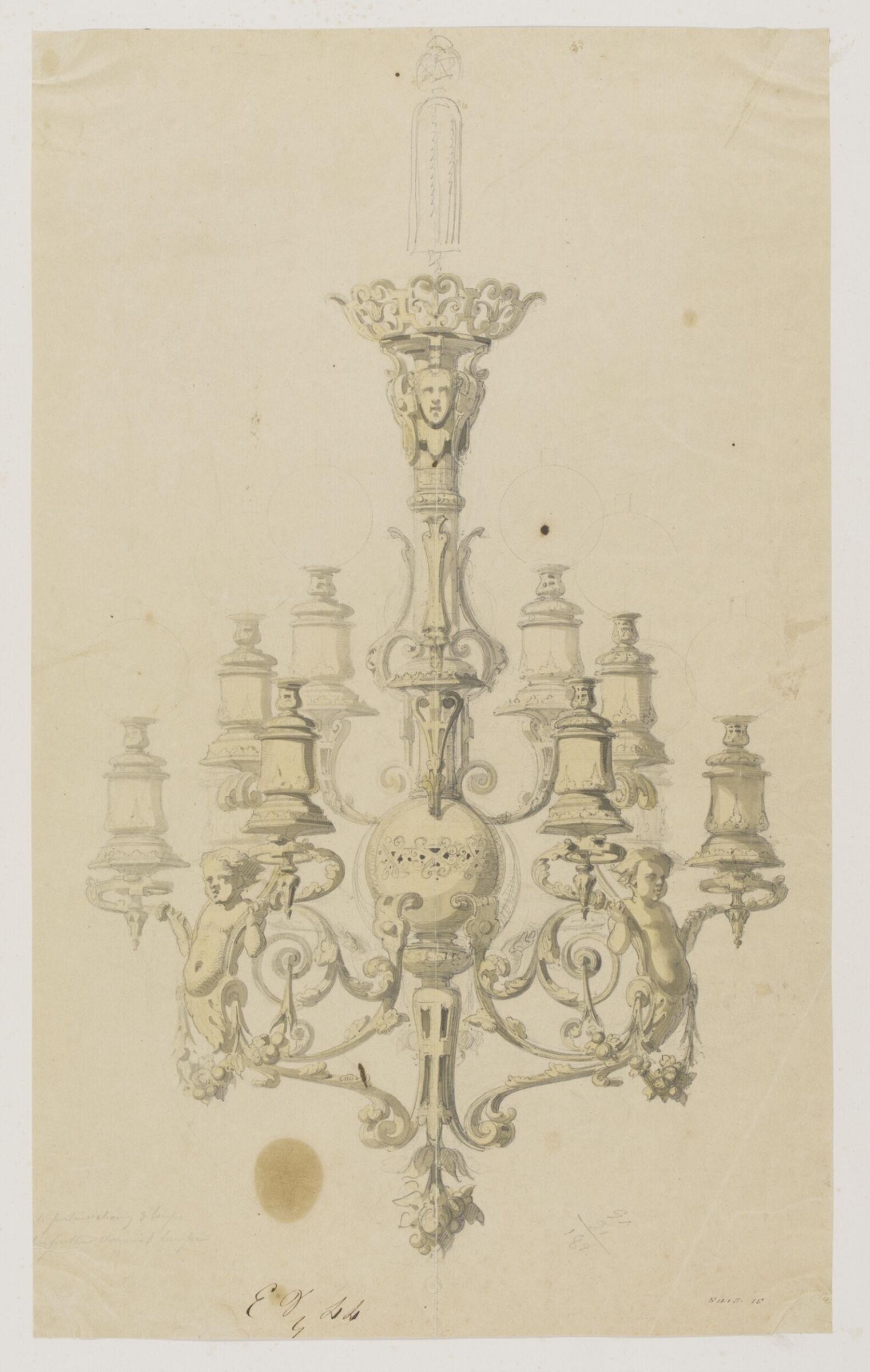 Drawing, Eugene Vittoz, mid 19th century
