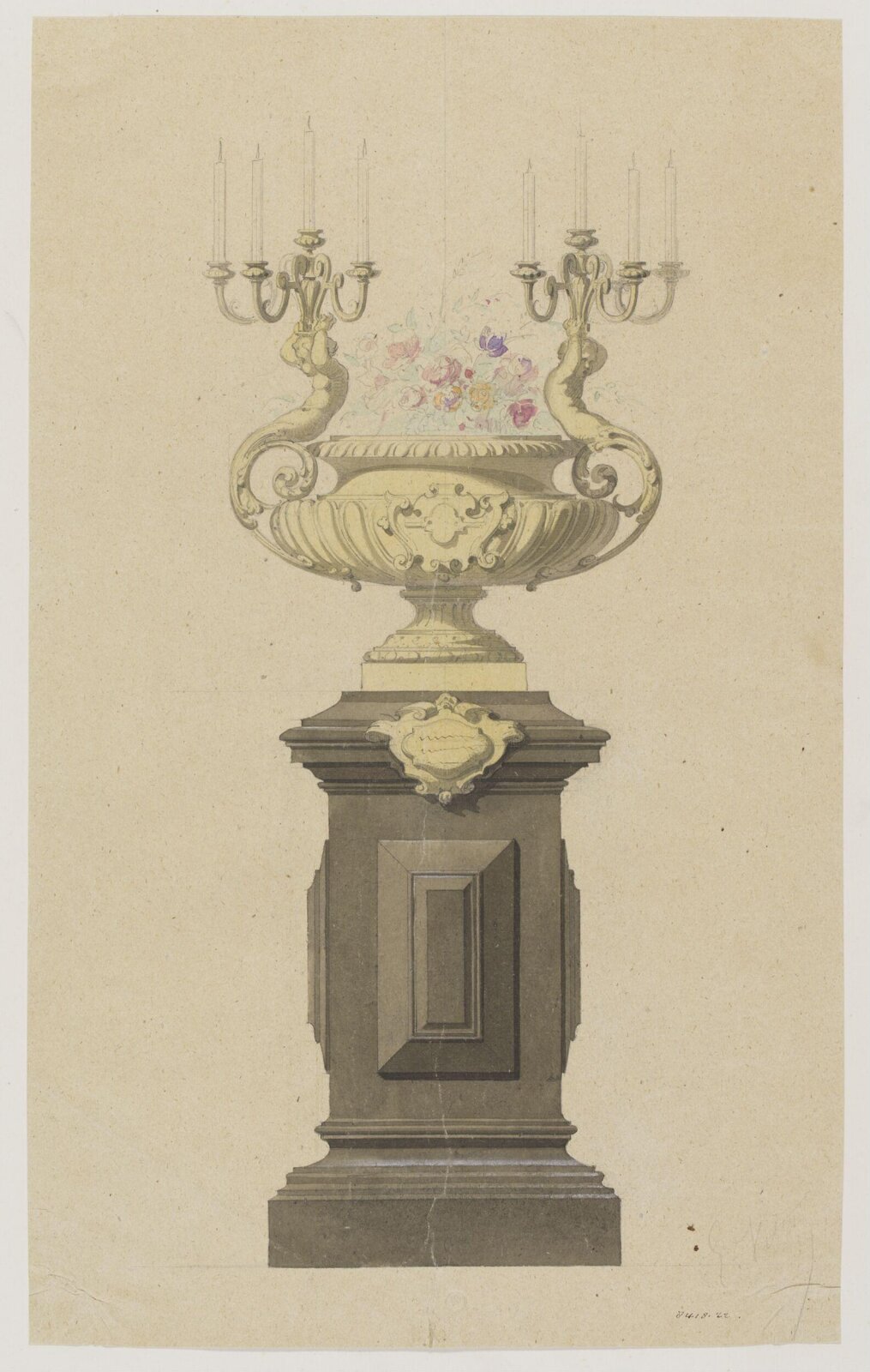 Drawing, Eugene Vittoz, mid 19th century