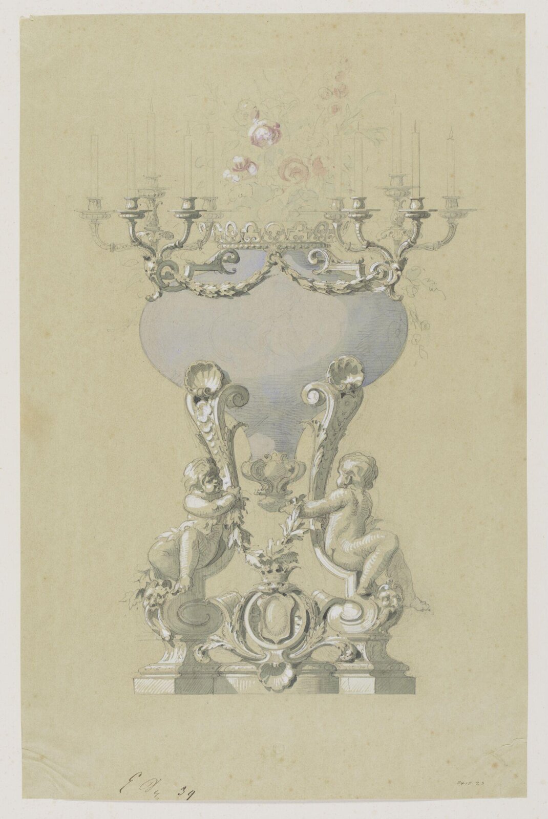Drawing, Eugene Vittoz, mid 19th century