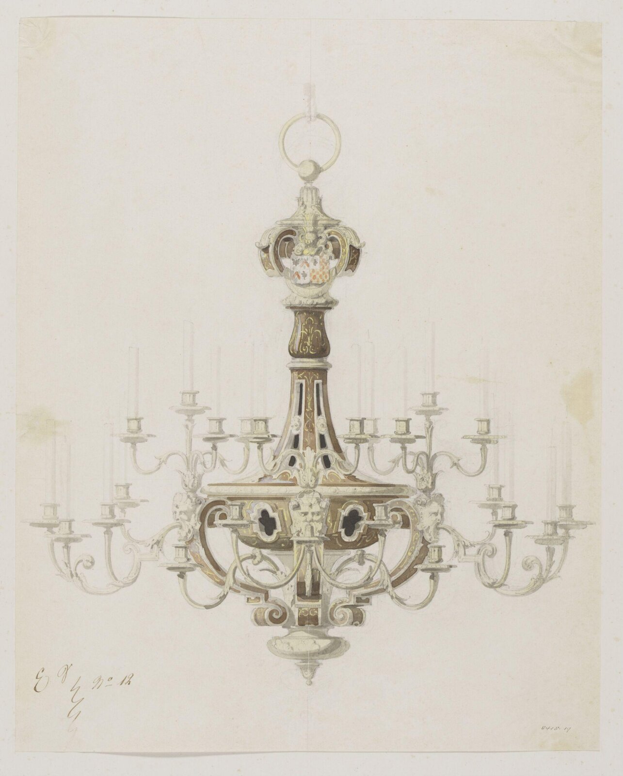 Drawing, Eugene Vittoz, mid 19th century