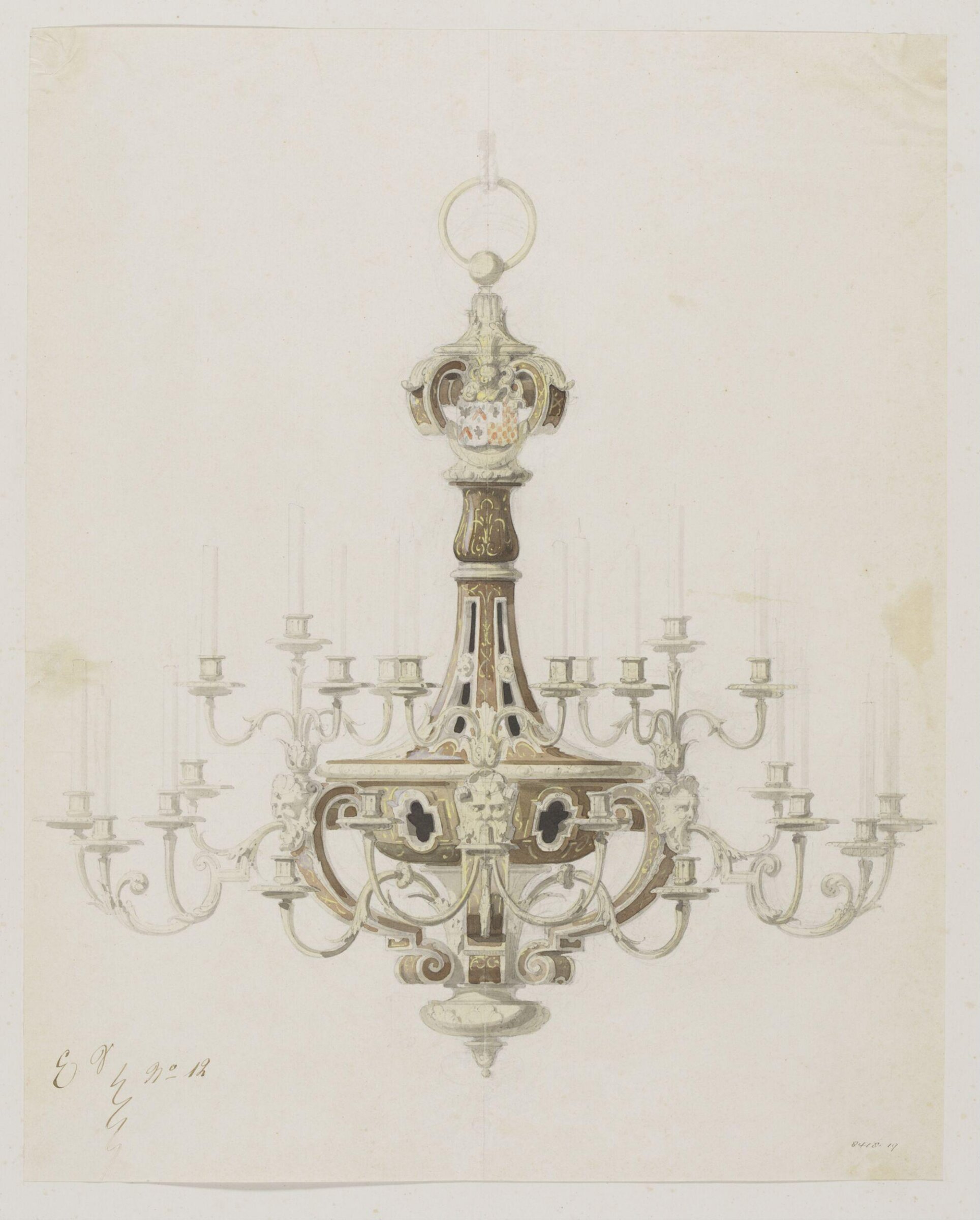 Drawing, Eugene Vittoz, mid 19th century