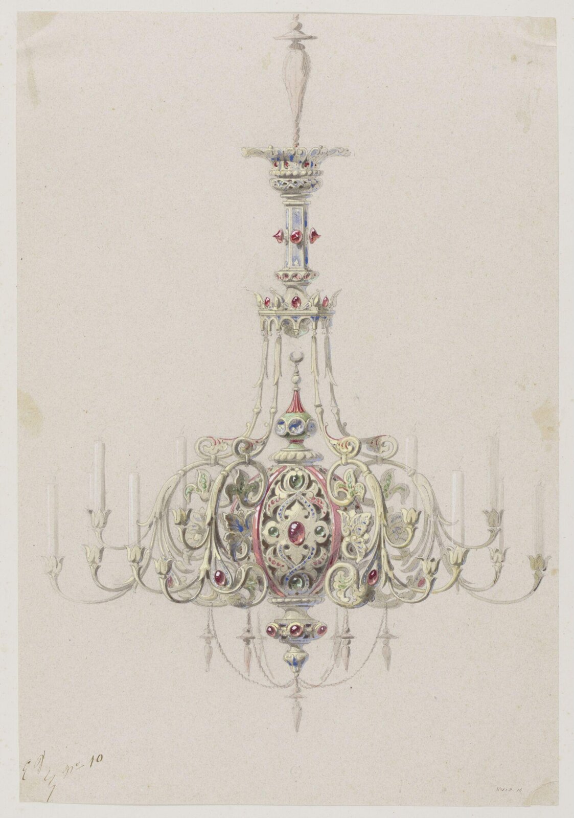 Drawing, Eugene Vittoz, mid 19th century