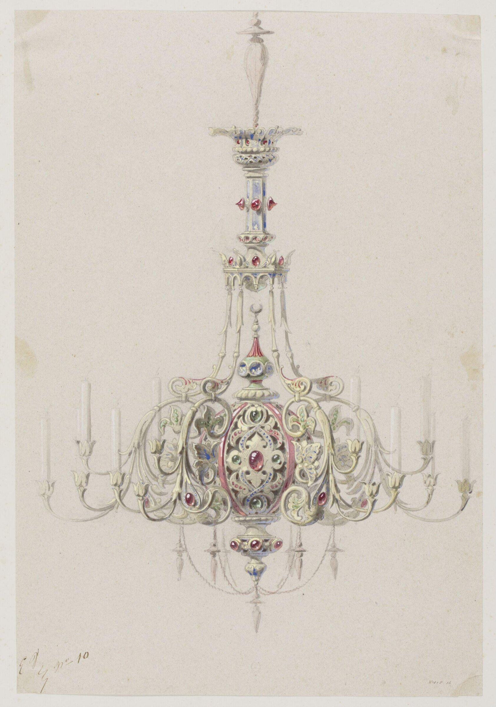 Drawing, Eugene Vittoz, mid 19th century