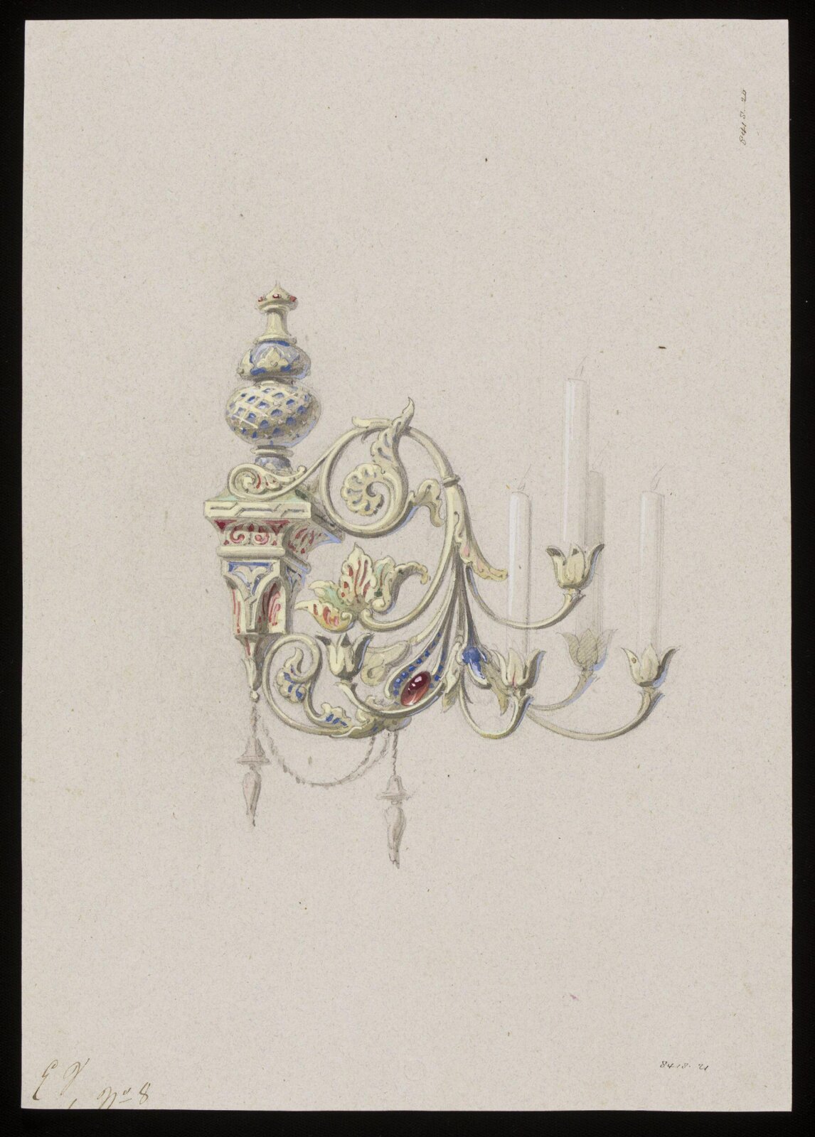 Drawing, Eugene Vittoz, mid 19th century