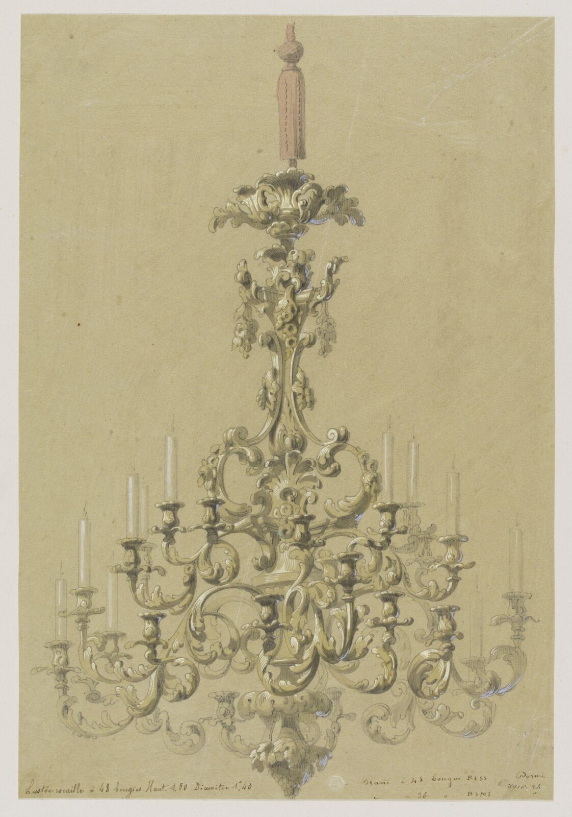 Drawing, Eugene Vittoz, mid 19th century