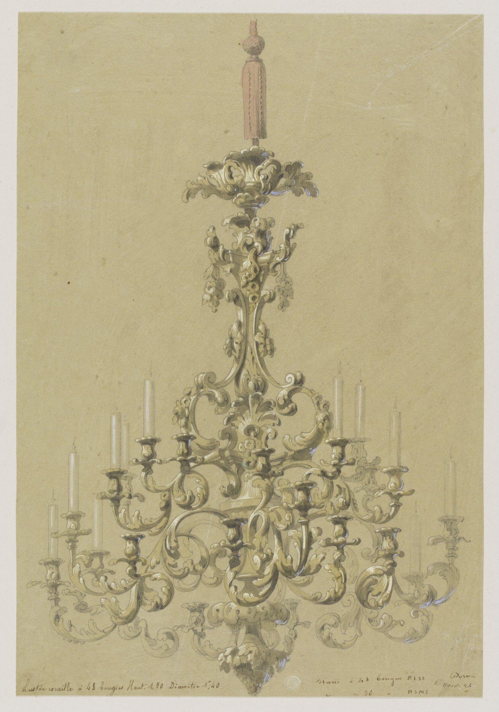 Drawing, Eugene Vittoz, mid 19th century