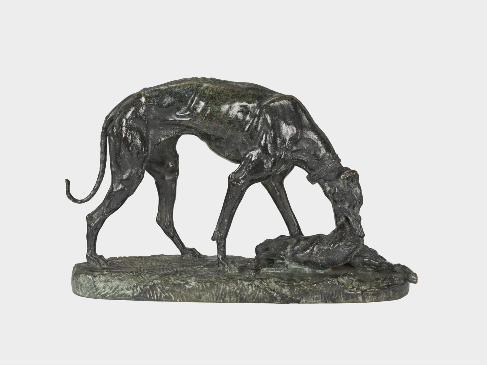 Greyhound and Hare, Antoine-Louis Barye, ca.1860-1870