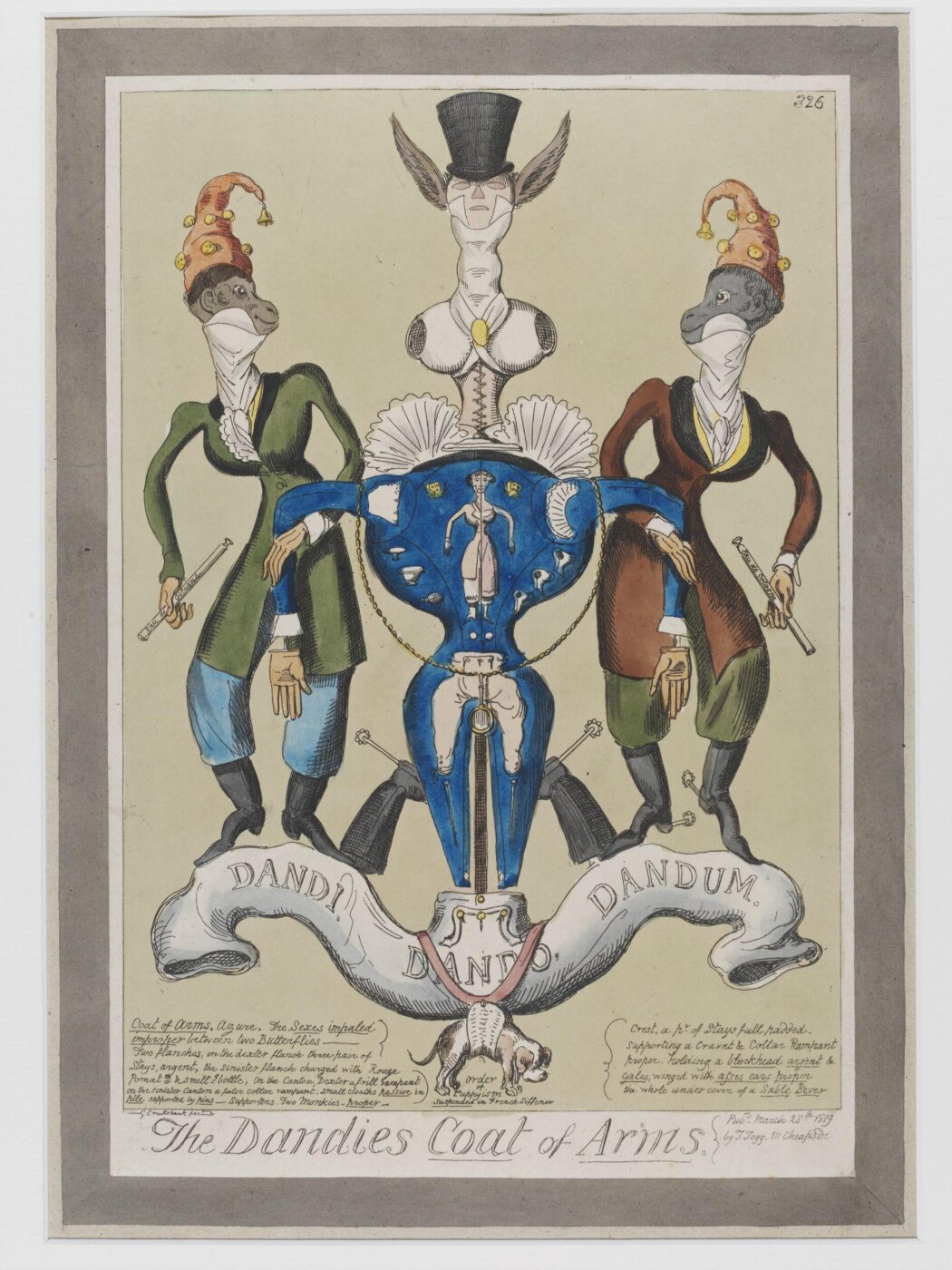 Cruikshank, George, The Dandies Coat of Arms