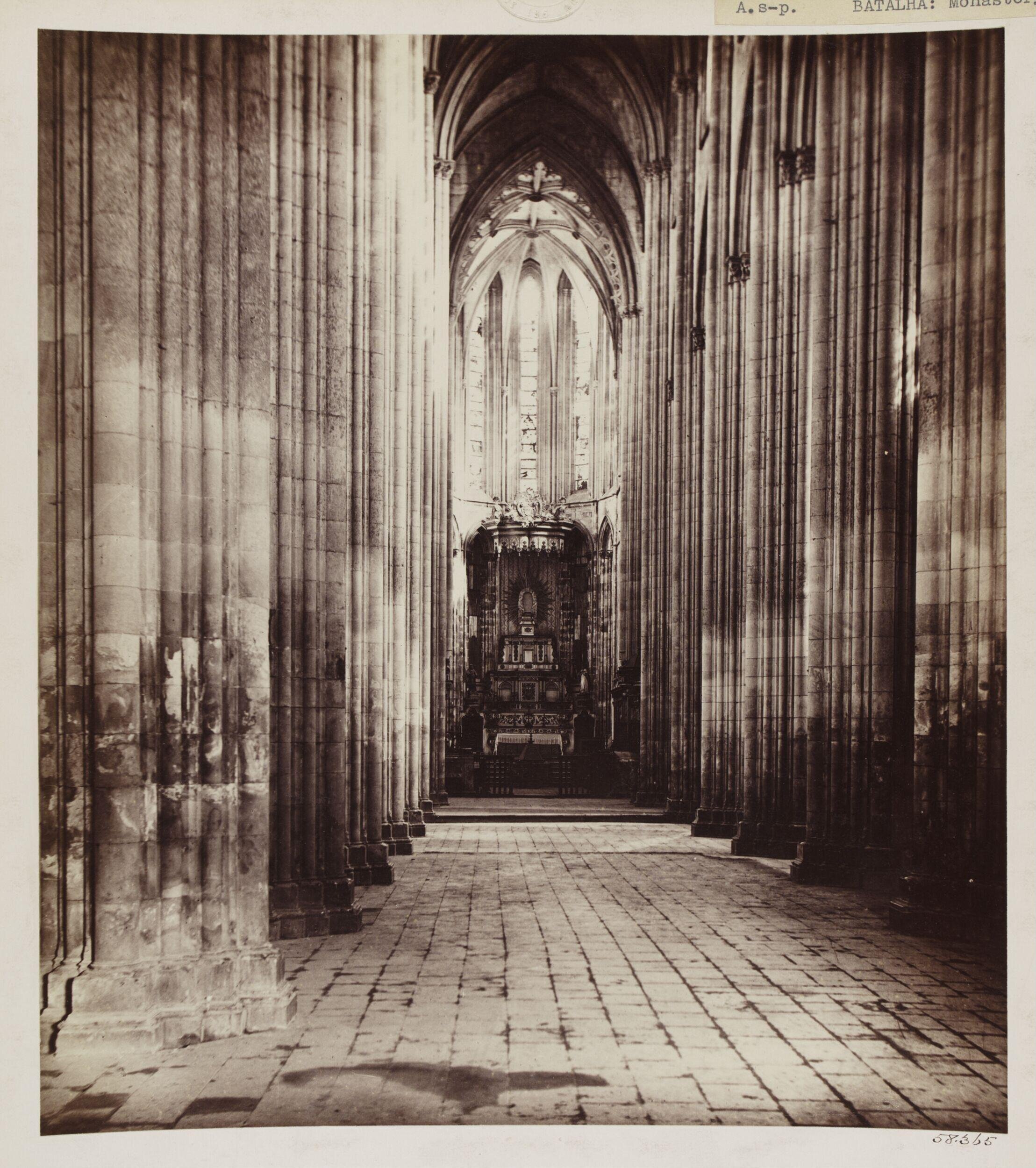 Monastery of Batalha, Portugal.  Interior of Church