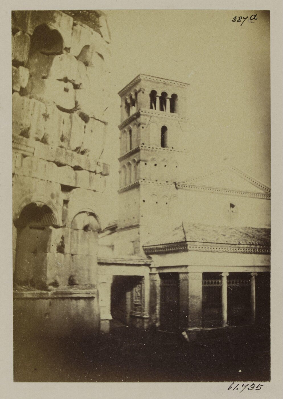 Parker, John Henry, Church of S. Giorgio in Velabro - Portico and Campanile, c. A.D. 1250.