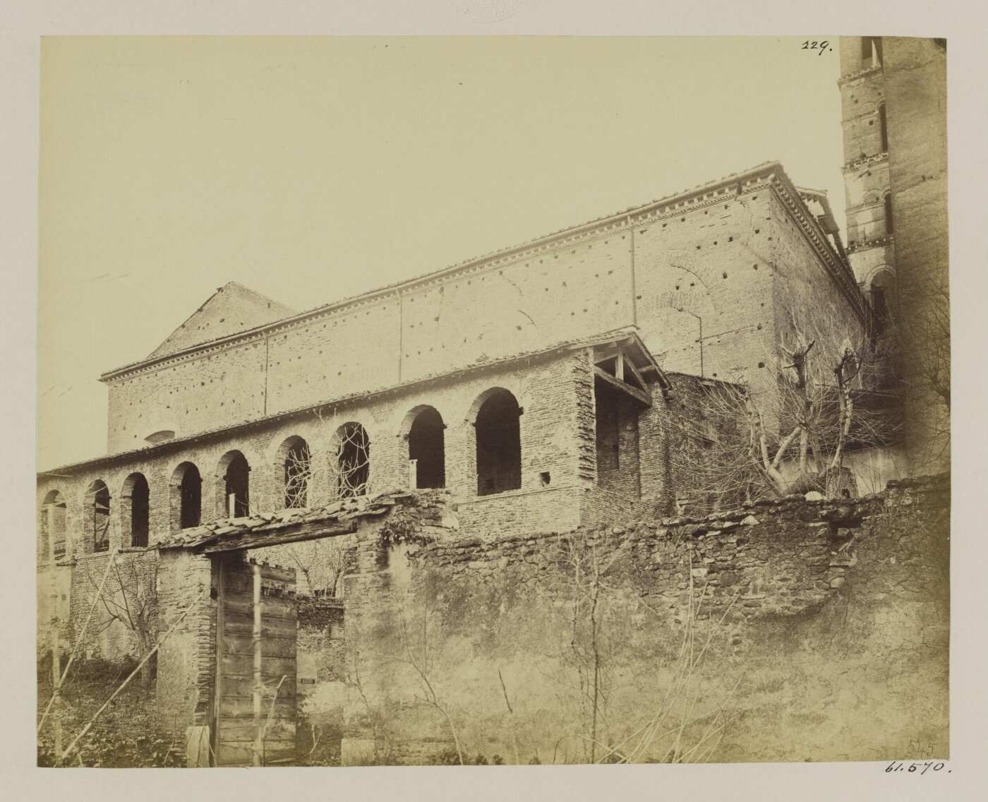 Parker, John Henry, Church of S. Croce in Gerusalemme - North Wall, c. A.D. 120; the Cornice, A.D. 1115; the Porticus or Arcade in front, c. A.D. 1600.
