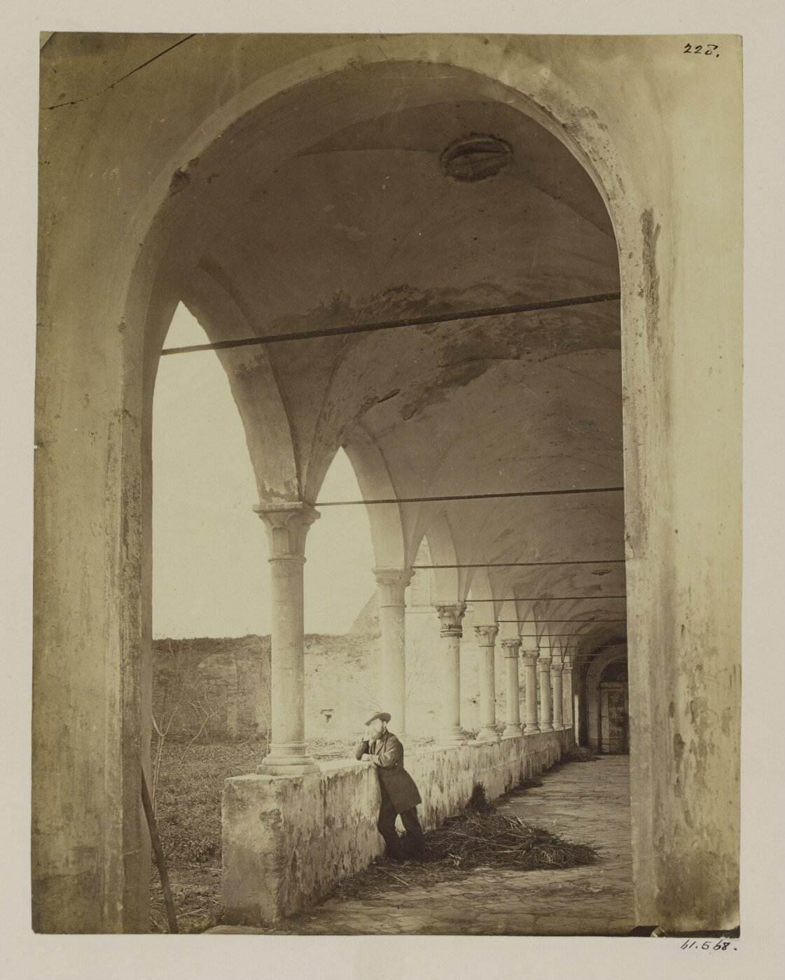 Parker, John Henry, Church of S. Croce in Gerusalemme - View of the Cloister, in Brick and Terra Cotta, c. A.D. 1350, built against a Wall of A.D. 950.
