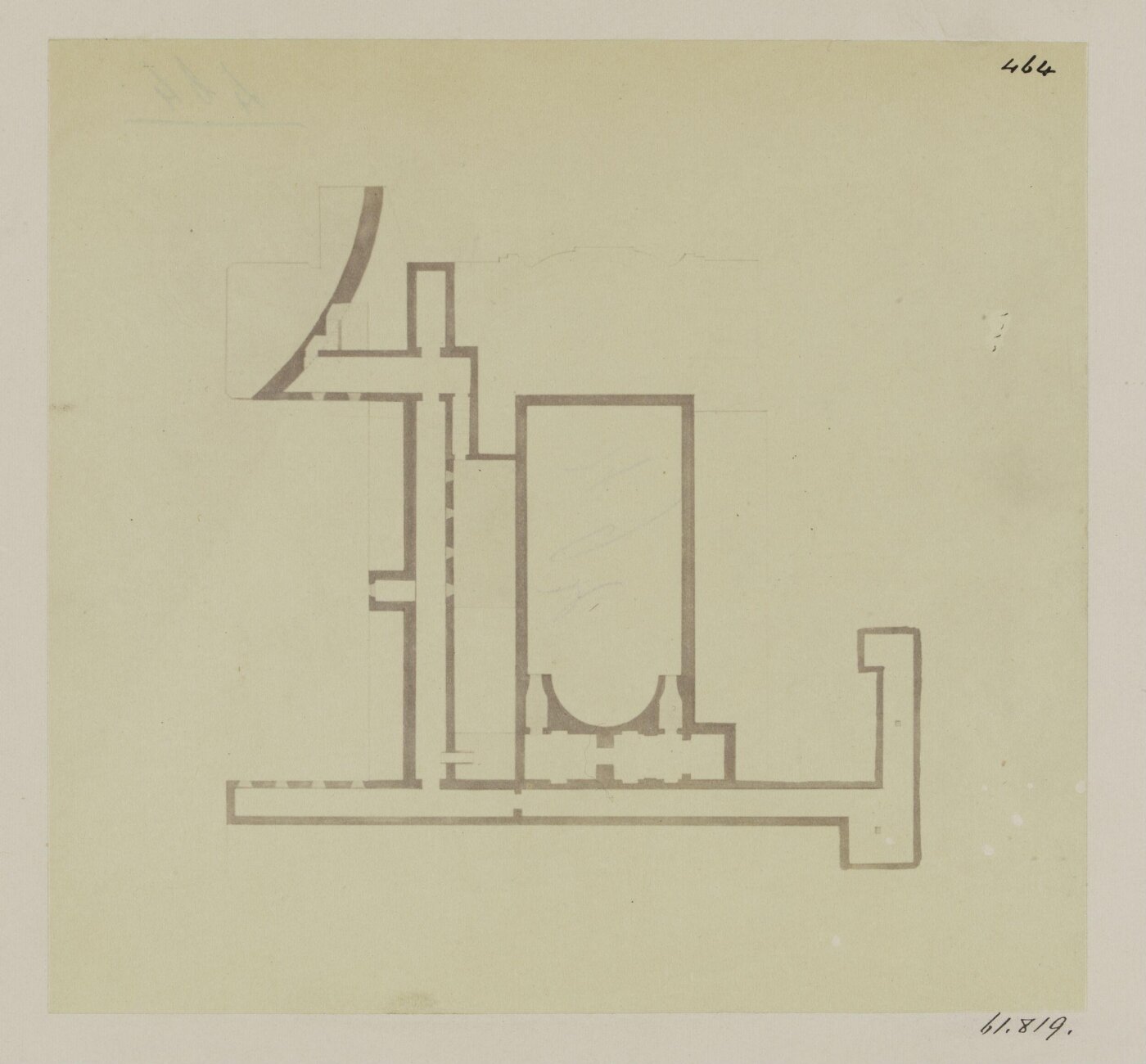 Parker, John Henry, Church of S. Croce in Gerusalemme - Plan of the Crypt, c. A.D. 164 (?).