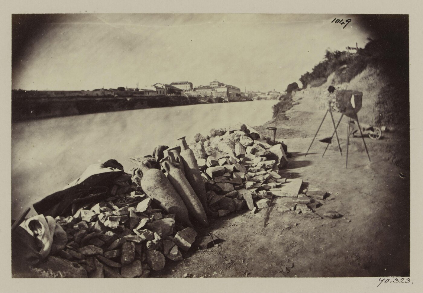 Parker, John Henry, Excavations, 1868 - The Emporium. The Ancient Marble Wharf, with Amphorae.