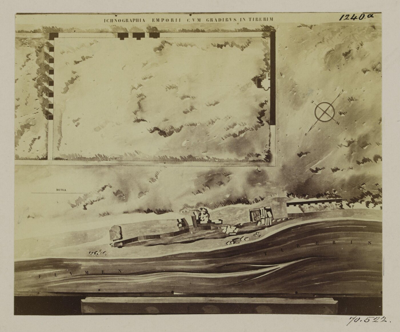 Parker, John Henry, Excavations, 1868 - Plan of the Emporium and Marmorata.