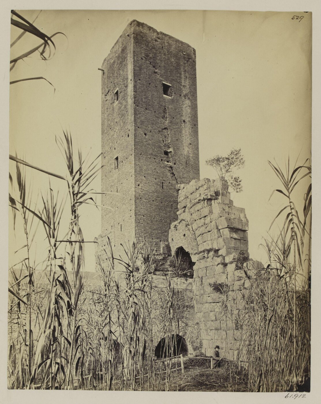 Parker, John Henry, Aqueducts - Torre Fiscale, east side, with part of the Claudian Arcade.