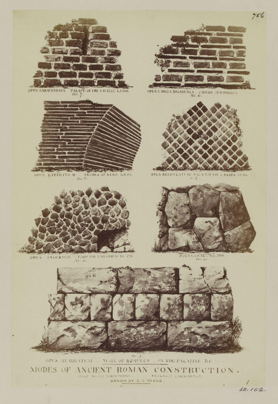 Parker, John Henry, Construction - Modes of ancient Roman construction of Walls.