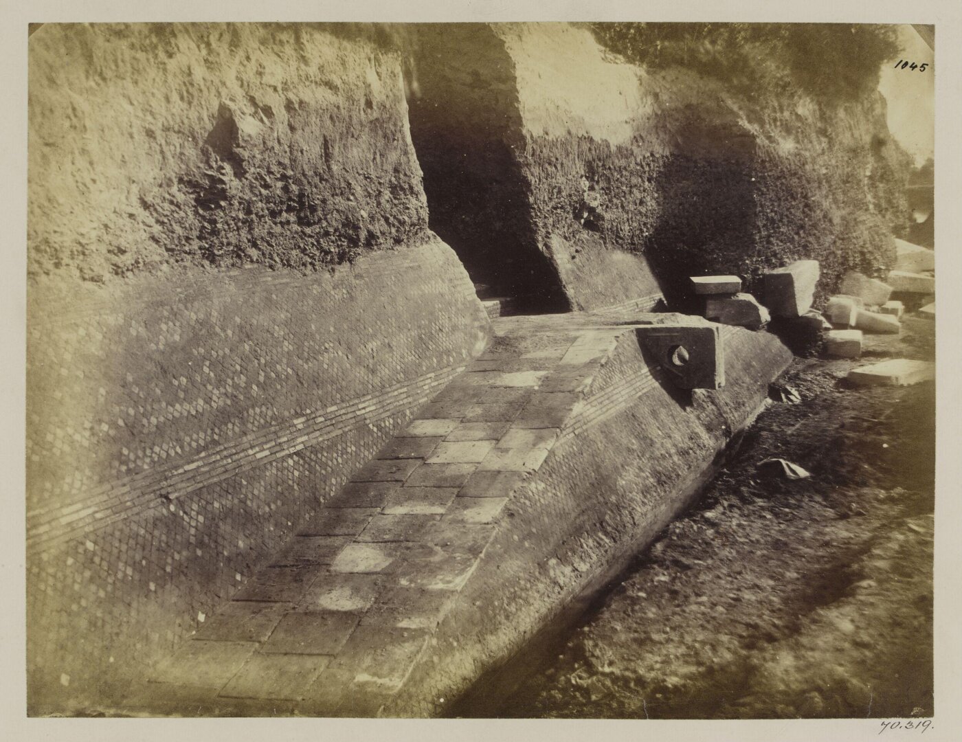 Parker, John Henry, Excavations, 1868 - The Emporium. Steps from the Tiber.